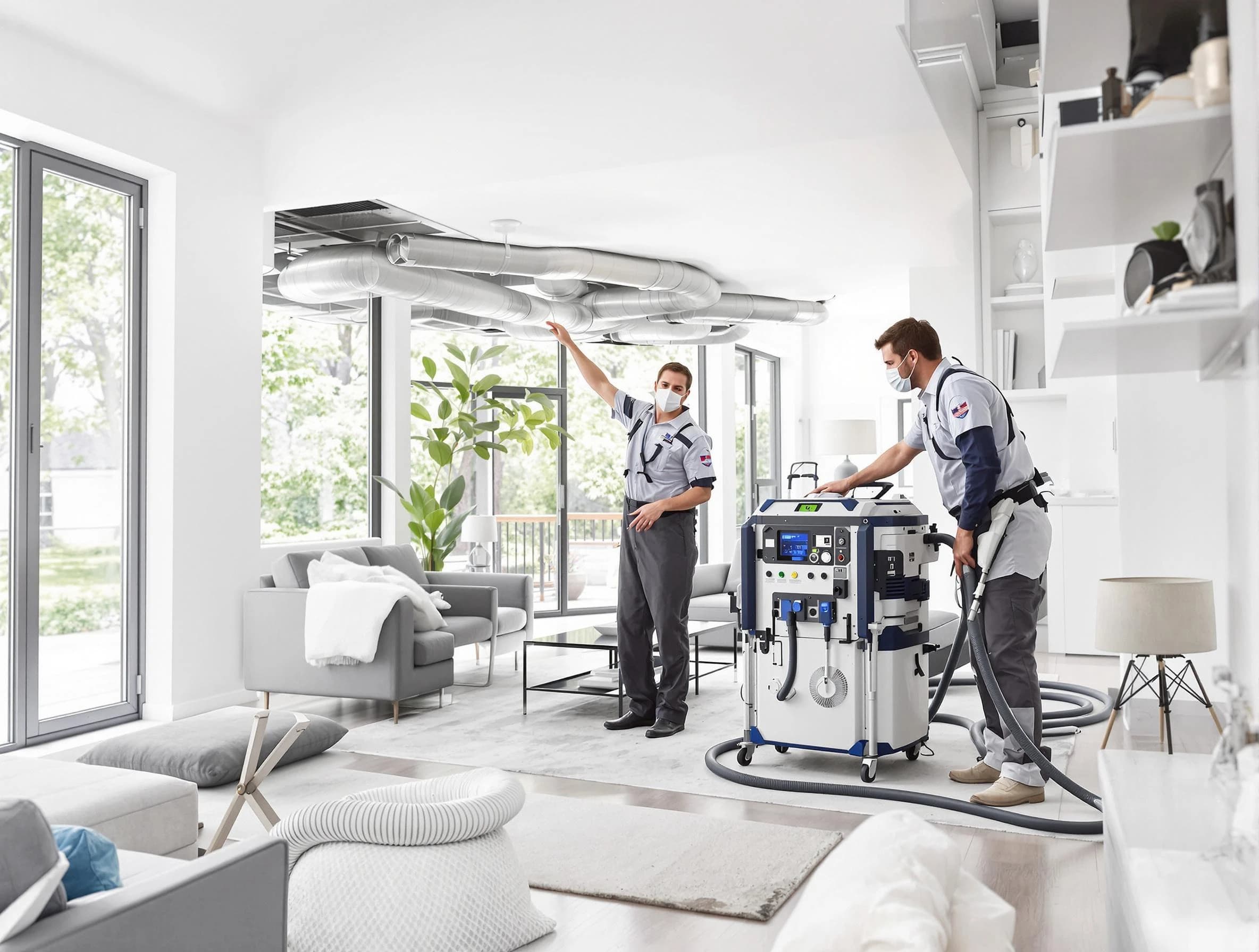 Oak Hill Air Duct Cleaning professional conducting pure air duct cleaning with state-of-the-art equipment in Oak Hill