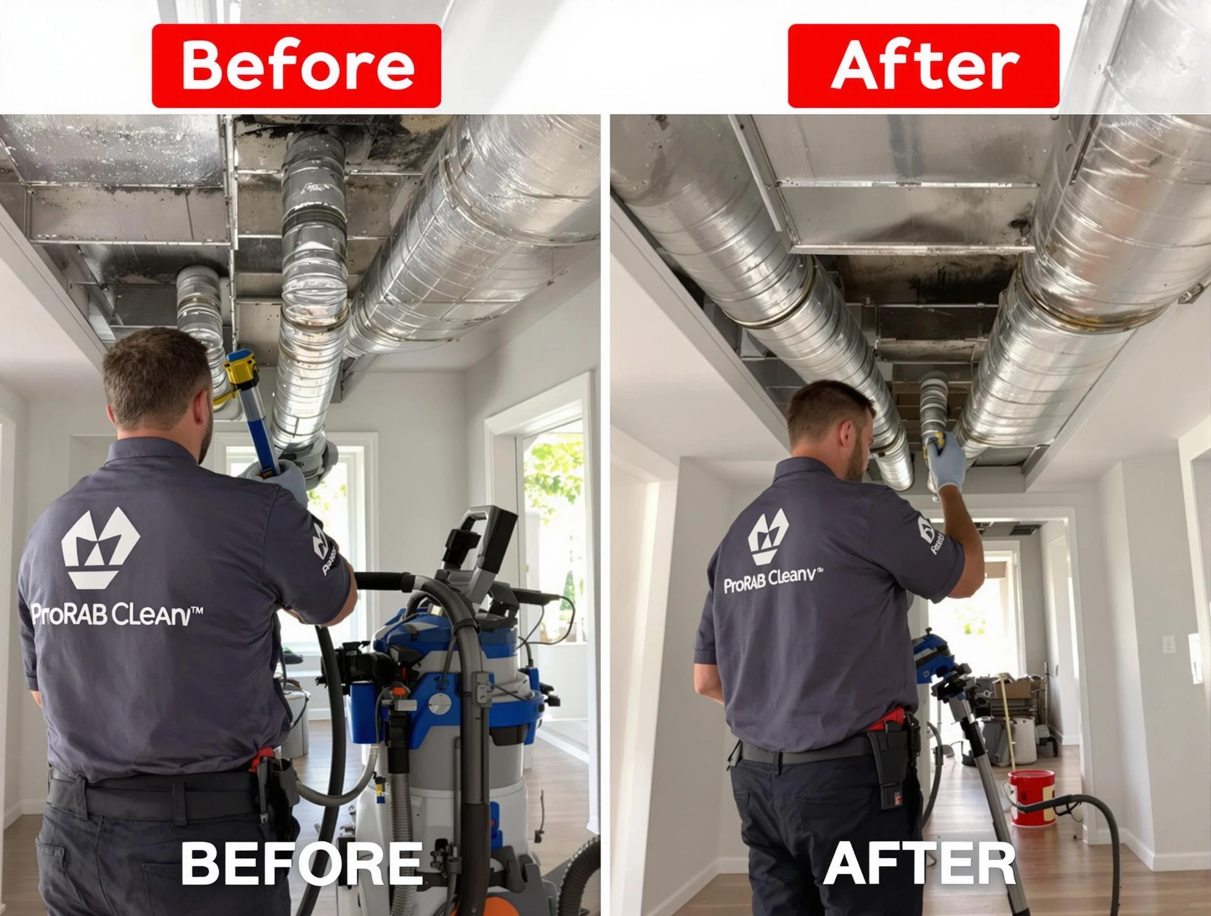 Oak Hill Air Duct Cleaning expert performing thorough residential duct cleaning in a Oak Hill home
